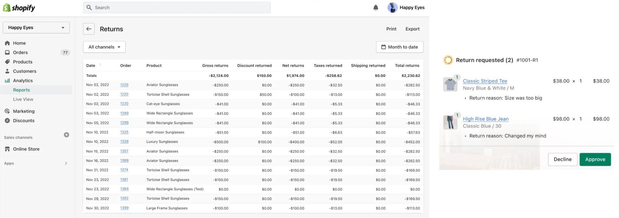 Omnichannel Retailing: Returns via Shopify Admin Account